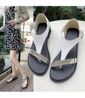 Women's sandals with buckle plus size women