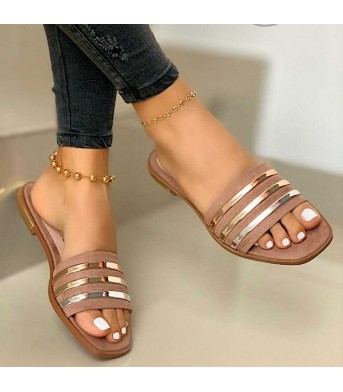 Hollow outdoor slippers women