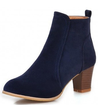 Short Boots Women Martin Boots Mid Heel Thick Heel Women's Boots