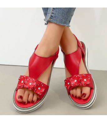 Summer New Fashion Casual Flat Elastic Women Sandals