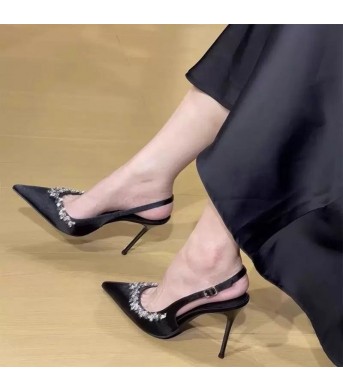 Fashion Party Shoes Sexy Black Thin Heel High Heels Women